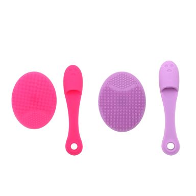 Juego de limpieza facial dedal y cepillo facial 2 piezas pink me - Miniso