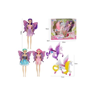 Muñeca con un caballo 3 colores surtidos 8cm x 3.5cm x 18cm -  Miniso