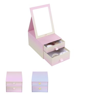 Espejo de mesa organizador de doble capa macaron fantasy series -  Miniso