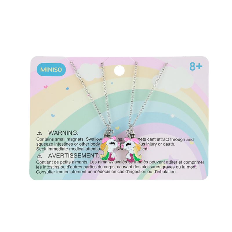 Set-de-collares-infantiles-de-amistad-colecci-n-funny-unicornio-Miniso-1-14514