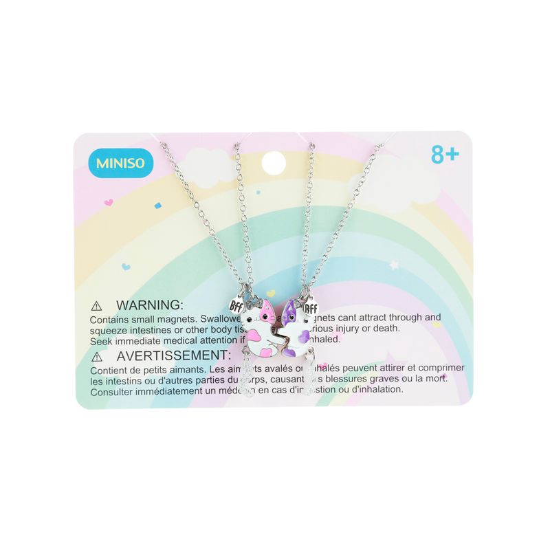 Set-de-collares-infantiles-de-amistad-colecci-n-funny-gatito-Miniso-1-14515