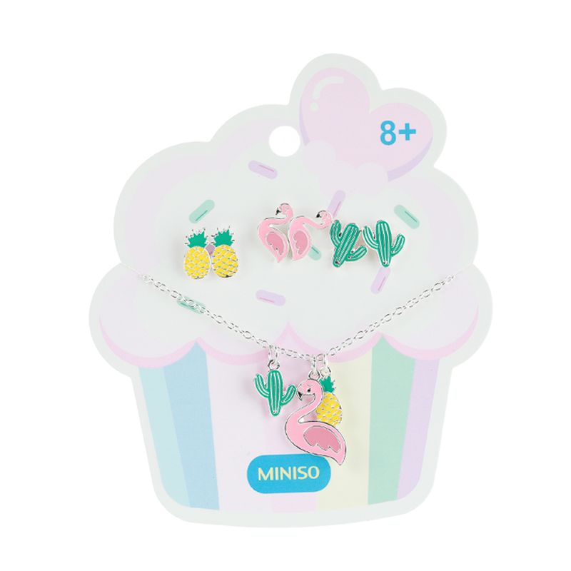 Set-de-infantil-collar-con-dijes-y-aretes-miniso-colecci-n-funny-Miniso-1-14525