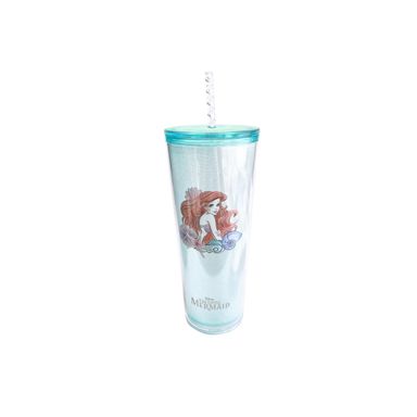 Vaso de plástico disney la sirenita collection con sorbete 800 ml aqua -  La Sirenita