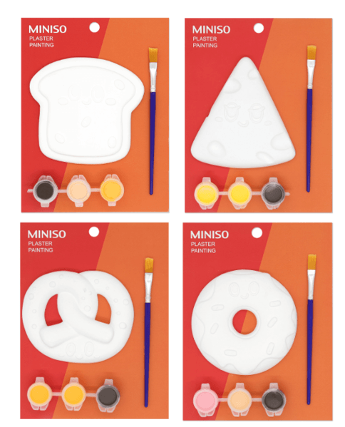 Set-para-jugar-serie-happy-foods-yeso-para-colorear-3-colores-1-pincel-4-modelos-mixtos-18cm-Miniso-1-14377
