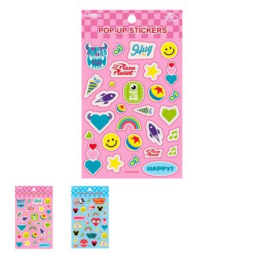 Stickers disney colección 100 smile faces 2 modelos surtidos 10.5x17.5cm mickey mouse disney -  Disney
