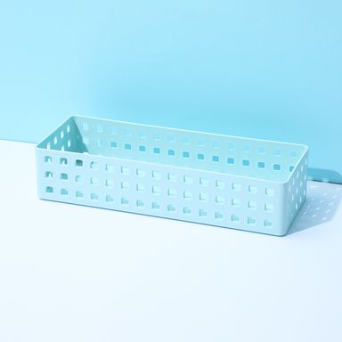 Caja de almacenamiento larga apilable serie macaron m 28x10.5x6.2cm colores mixtos -  Miniso
