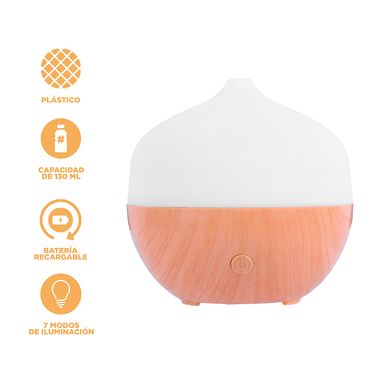 Difusor de aromaterapia con luces rgb modelo maxe 2202 5 130 ml -  Miniso