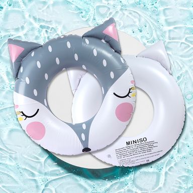 Inflables y salvavidas anillo de natación zorro gris 62 cm -  Miniso