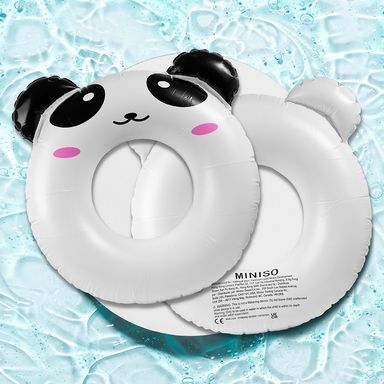 Inflables y salvavidas anillo de natación panda 62 cm -  Miniso