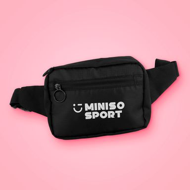Cangurera deportiva serie 4.0 miniso negro -  Miniso