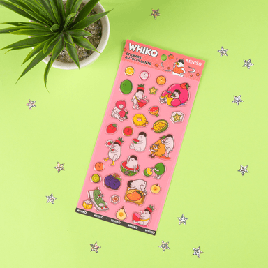 Stickers serie whiko epoxy 3d jardín de frutas 10cm x 22cm -  Miniso