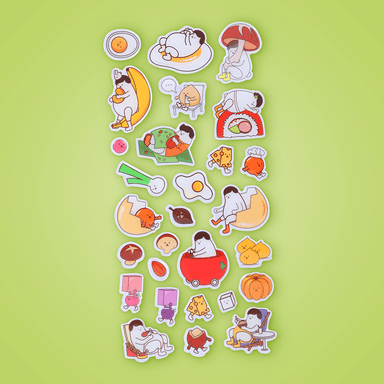 Stickers serie whiko epoxy 3d gastronome 10cm x 22cm -  Miniso