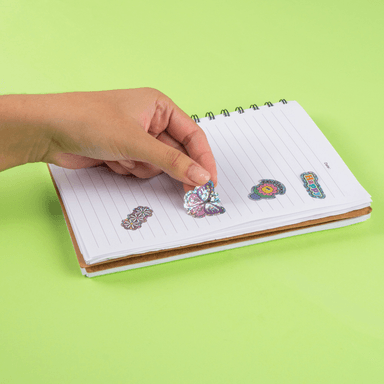 Stickers flores serie emoji holográfico mariposa 10cm x 22cm -  Miniso