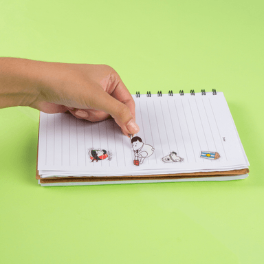 Stickers serie whiko de pvc de colores alimentos 10cm x 22cm -  Miniso