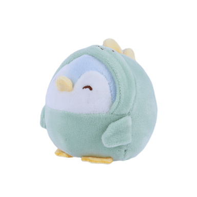 Peluche antiestrés serie penguin disfraz dinosaurio 8.2cm x 7cm x 11.5cm -  Miniso