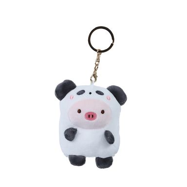Llavero 9 cm 3.9 pulgadas llavero de personaje de cerdo vestido de vaca - Miniso