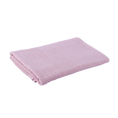 Toalla de baño de algodón puro diseño cuadros rosa -  Miniso