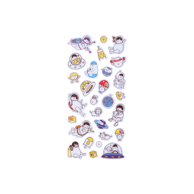 Stickers serie whiko epoxy 3d astronauta 10cm x 22cm -  Miniso
