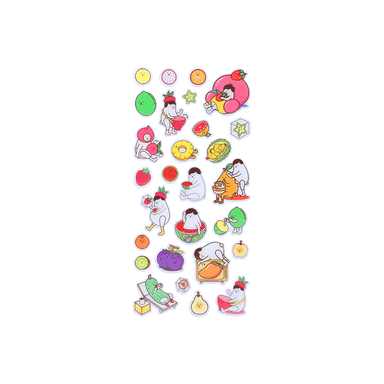 Stickers serie whiko epoxy 3d jardín de frutas 10cm x 22cm -  Miniso