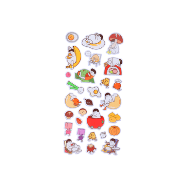 Stickers serie whiko epoxy 3d gastronome 10cm x 22cm -  Miniso