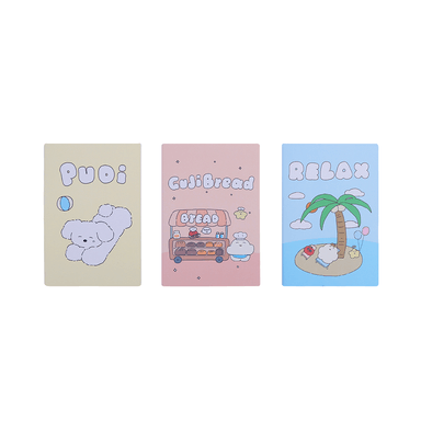 Cuaderno con puntadas A5 bread baking series 32 hojas 3 unid gujiguji -  Gujiguji