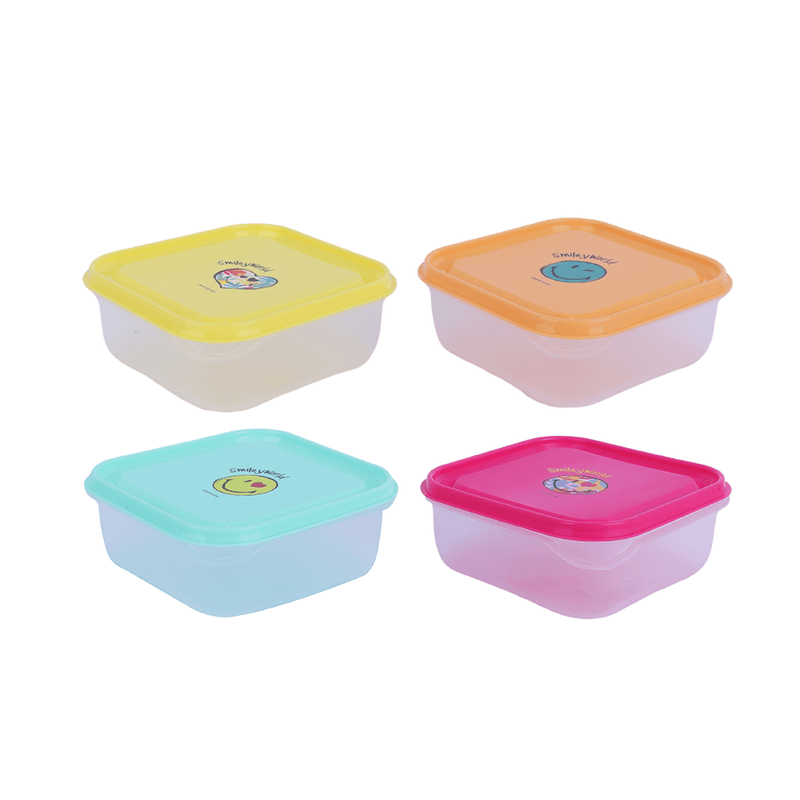 Tupperware Juego de bolsas de almuerzo de plástico con bolsa, 4 piezas,  multicolor