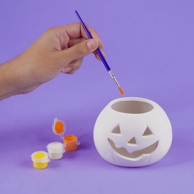 Papelería halloween recipiente de cerámica con calabaza 10cm -  Miniso