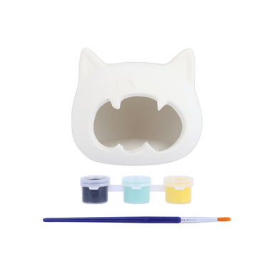 Papelería halloween recipiente de cerámica con cabeza de gato diy 10cm -  Miniso