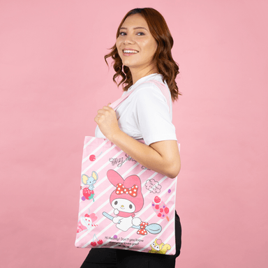 Bolsa de compras de tela sanrio my melody rosa -  Sanrio