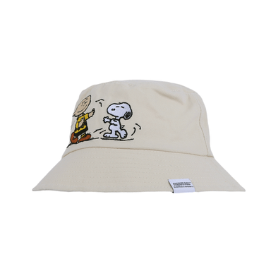 Sombrero de cubo colección snoopy summer travel beige -  Snoopy
