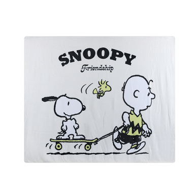 Manta colección snoopy summer travel beige -  Snoopy