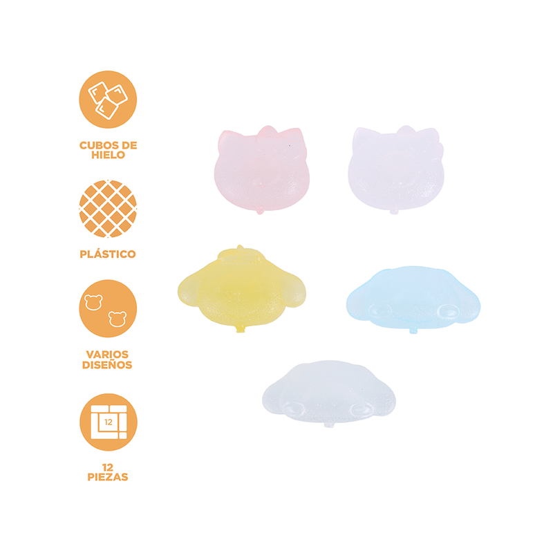 Molde-para-cubos-de-hielo-reutilizable-personajes-sanrio-dise-os-mixtos-12-pzas-Sanrio-4-9102