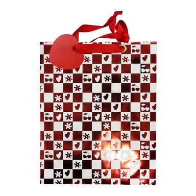Bolsa de regalo 26cm x 11cm x 32cm grande de ajedrez -  Miniso