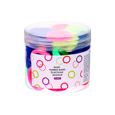 Paquete de mini ligas para cabello 50 pzs mix de colores -  Miniso