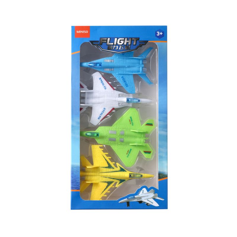 Set-de-4-piezas-de-pl-stico-aviones-de-inercia-9-8cm-x-13-5cm-x-3-5cm-serie-Miniso-1-14453