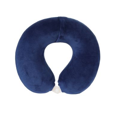 Almohada de viaje en forma de u de espuma viscoelástica de color sólido azul marino -  Miniso