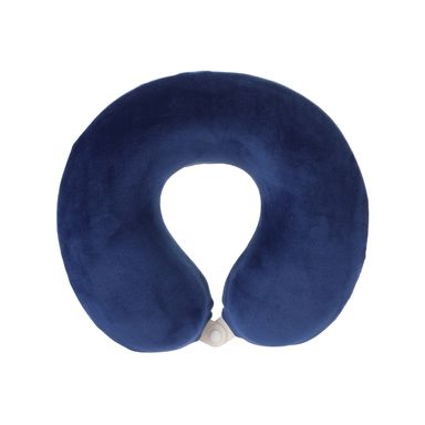 Almohada de viaje en forma de u de espuma viscoelástica de color sólido azul marino -  Miniso