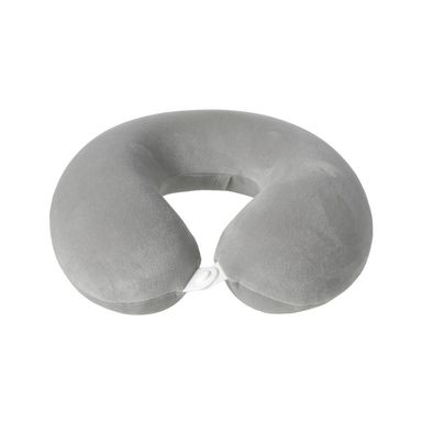 Almohada de viaje en forma de u de espuma viscoelástica de color sólido gris -  Miniso
