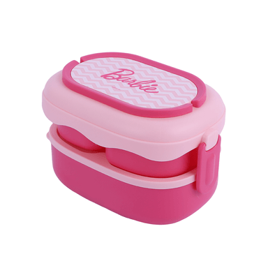 Taper para alimentos colección barbie caja bento de doble capa 1600 ml rosa -  Barbie