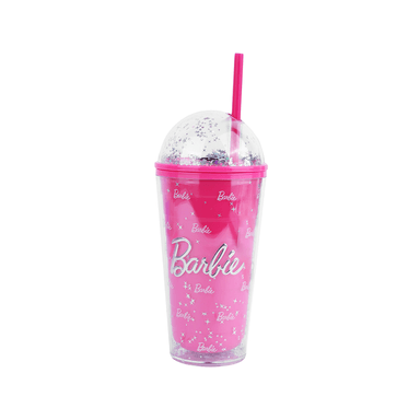 Vaso de plástico barbie collection de pared doble con sorbete 600 ml -  Barbie