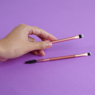 Juego de brochas para ojos y cejas luxury series de 2 piezas -  Miniso