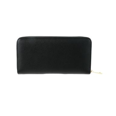 Cartera con cierre para mujer miniso textura tejido cruzado negro -  Miniso