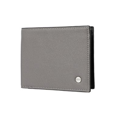 Cartera para hombre texturizada miniso con pin de metal gris -  Miniso