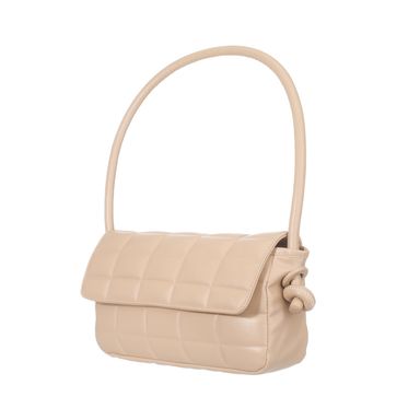 Bolso hobo miniso acolchado diseño rectangular beige -  Miniso