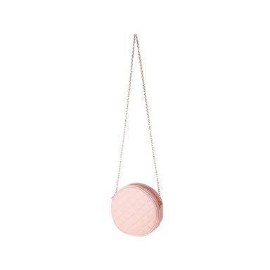 Bolso de moda miniso redondo acolchado rosa -  Miniso