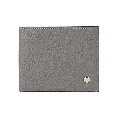 Cartera para hombre texturizada miniso con pin de metal gris -  Miniso