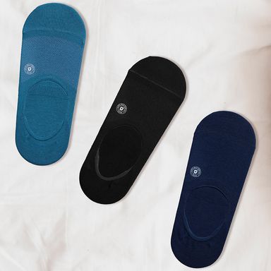 Medias hombre antibacteriano azul -  Miniso