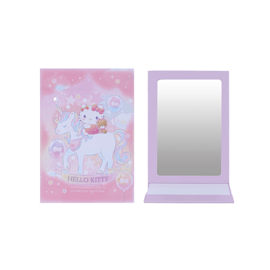 Espejo de vanidad plegable de unicornio de hello kitty -  Sanrio