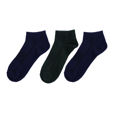 Medias para hombre deportivos transpirables lisos multicolor 3 pares -  Miniso