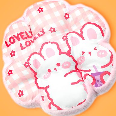 Cojín de asiento de flores serie conejo rosa -  Miniso
